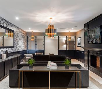Furnished resident lounge for private parties